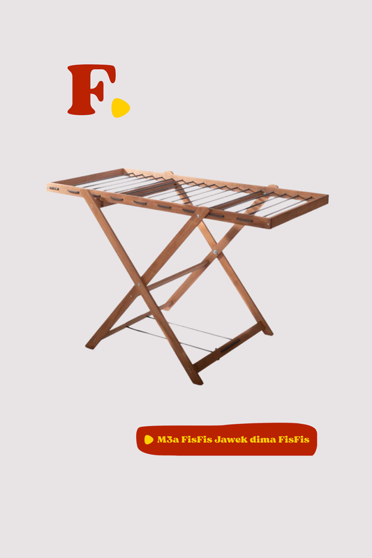 Sèche linge pliable en bois