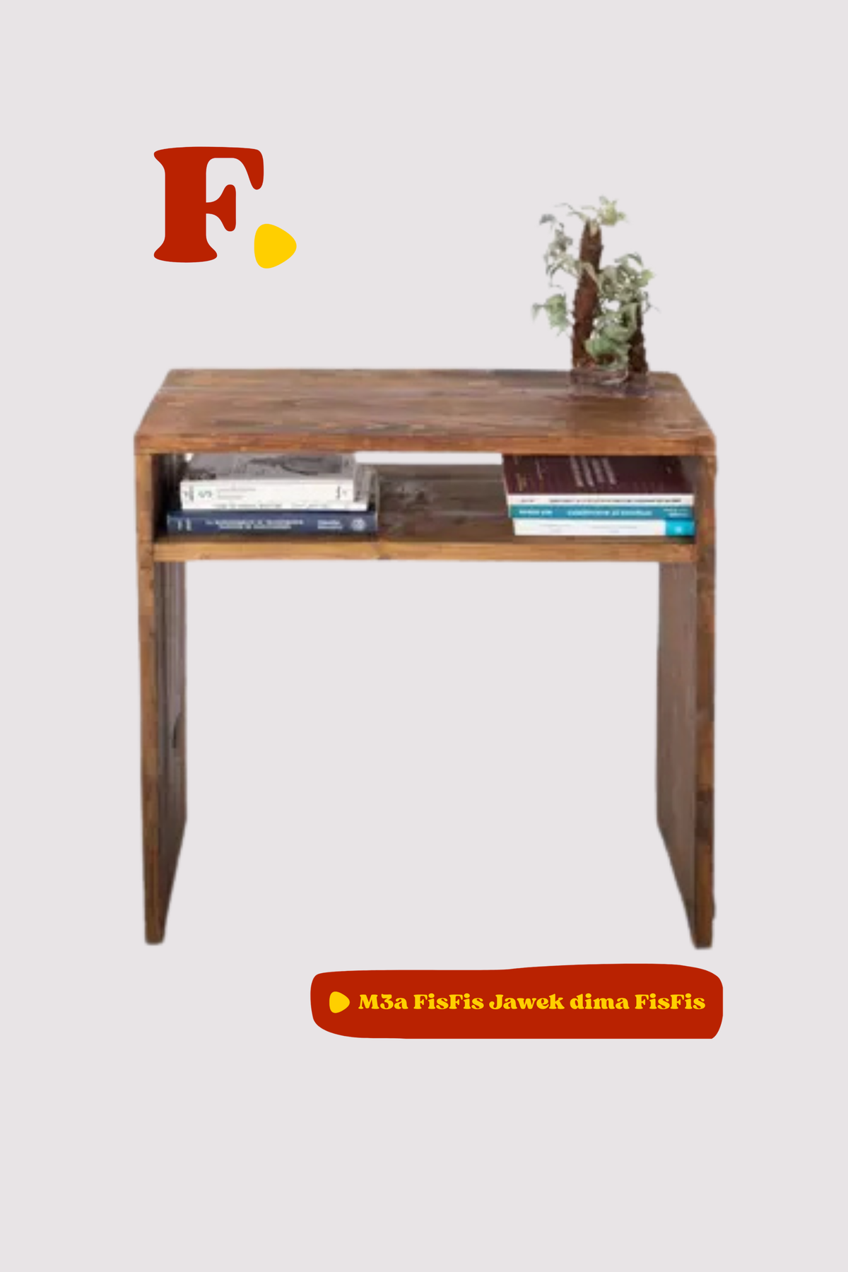Table de Canapé en bois rouge