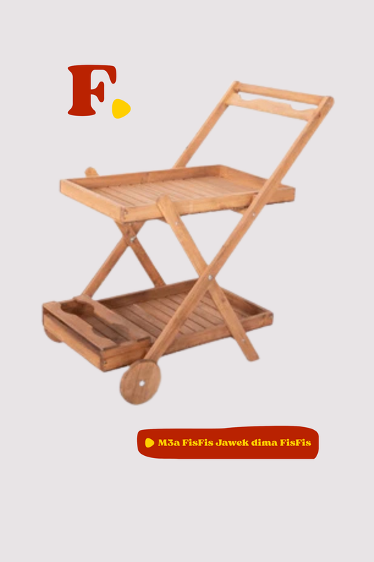 Chariot de service en bois