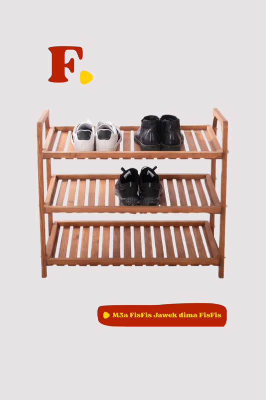 Rangement chaussures 3 étages en Bois