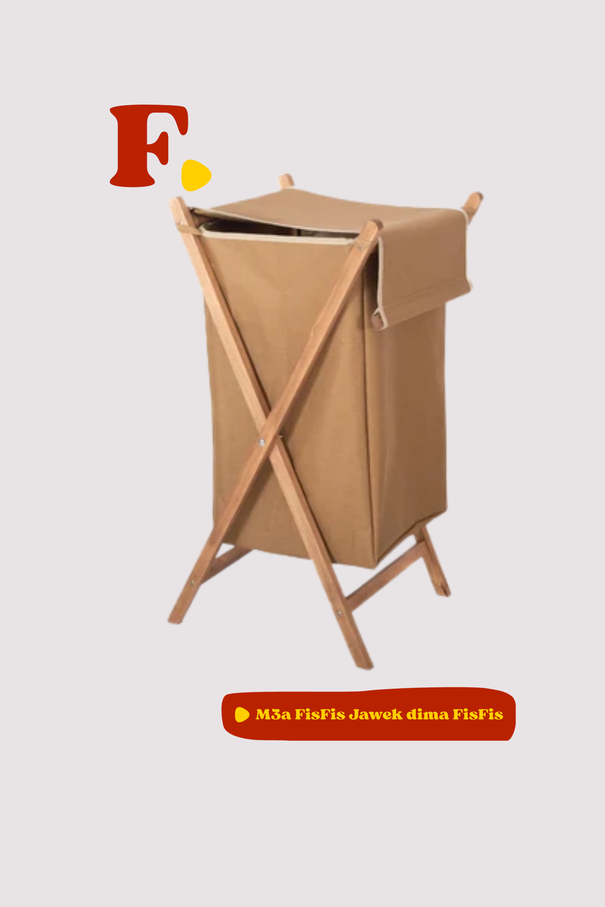 Panier à linge en bois