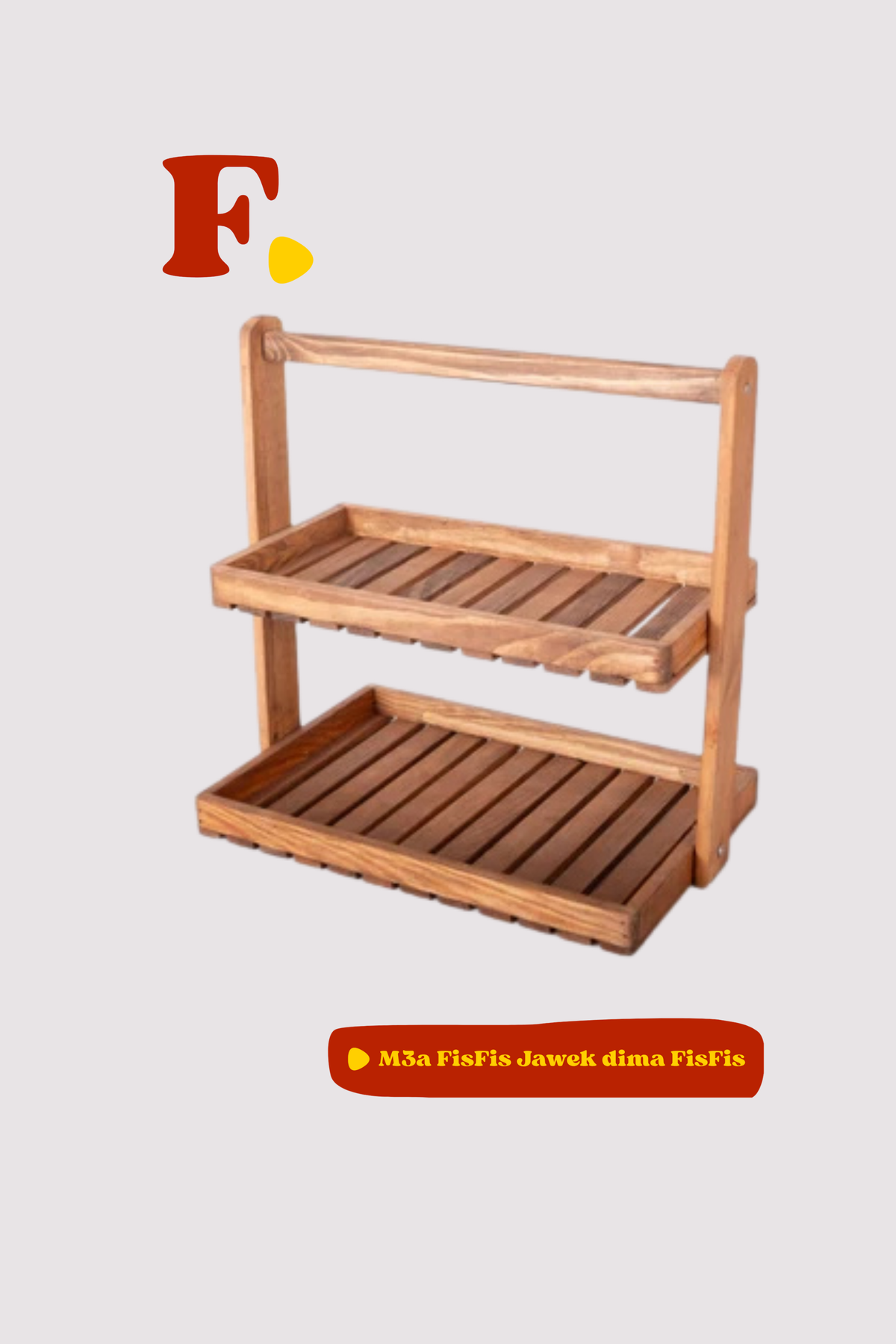 Serviteur petit-déjeuner en bois